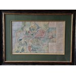 Siege of Danzig - map of the 19th century.