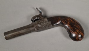 Pair of travel guns, 19th century.