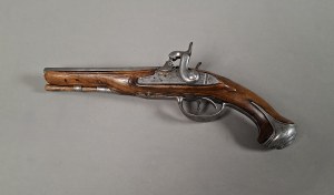 Pistola con chiusura a cappuccio, XIX secolo.