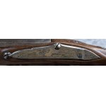 Hunting rifle with cap lock, France 19th century.