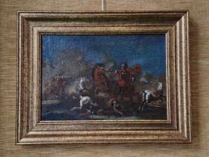 Battle scene, painter unknown from the 18th century.