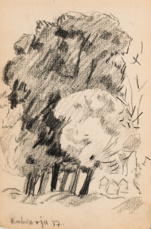 Kazimierz PODSADECKI (1904-1970), Pejzaż z Kalwarii Zebrzydowskiej, wrzesień 1937