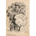 Kazimierz PODSADECKI (1904-1970), Pejzaż z Kalwarii Zebrzydowskiej, wrzesień 1937