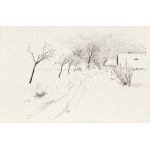 Frantisek Xaver HARLAS (1865-1947), Zima na wsi, ok. 1913