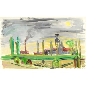 Zdzisław (CYAN) CYANKIEWICZ (1912-1981), Paysage industriel, 1952