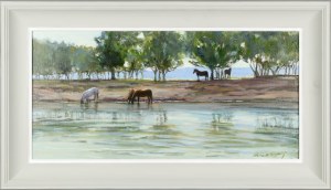 Andrzej SOBIERAJ (b. 1952), Horses in Santok