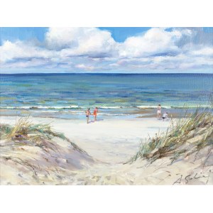 Andrzej SOBIERAJ (b. 1952), Entrance to the beach