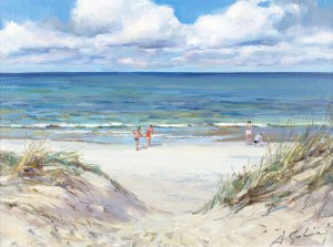 Andrzej SOBIERAJ (b. 1952), Entrance to the beach