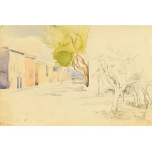Emilia KNAUSÓWNA (1883-1924), Pjezaż miejski, 1901