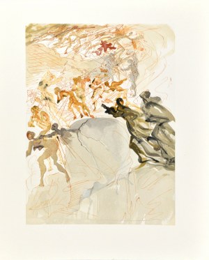 Salvador DALI (1904-1989), La Divine Comédie - Le Purgatoire - Chant XXV, 1963.