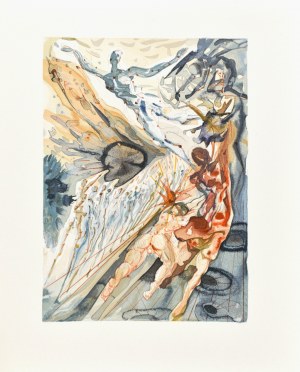 Salvador DALI (1904-1989), La Divine Comédie - Le Purgatoire - Chant XXVI, 1963.