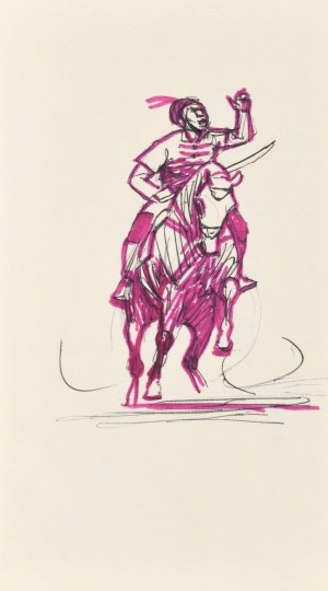 Ludwik MACIĄG (1920-2007), Cavaliere a cavallo