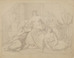 Carl EYBE (1813-1893), Cléopâtre, 1845