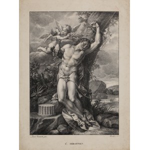 Lodovico CARRACCI (1555-1619), Święty Sebastian, lata '20 XIX w.