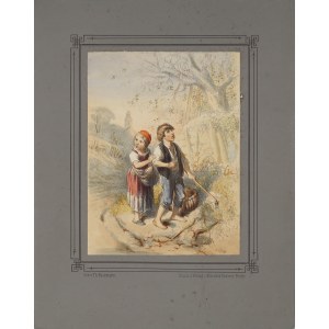 Theodor HOSEMANN (1807-1875), Mali szabrownicy w sadzie, 1854