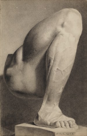 Hans FRITSCH (1870-1945), Szkic nogi, 1889