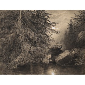 Louis VAGNAT (1841-1886) ?, Forest by night
