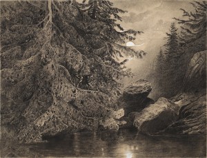 Louis VAGNAT (1841-1886) ?, Las nocą