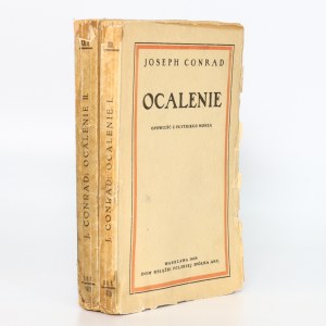 (pierwsze polskie wydanie) Conrad Joseph - Ocalenie: opowieści z płytkiego morza, t. I i II, w tłum. Anieli Zagórskiej [Warszawa 1929]