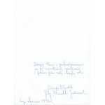 Englert Juliusz L.- Marszałek Józef Piłsudski. Commander - Chief of State - First Marshal of Poland [personal dedication and signature of Wanda Piłsudska] [London 1991].