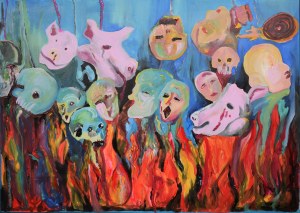 Anna SZCZUREK (b. 1990), People are pigs, 2018