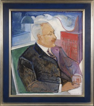 Leon CHWISTEK (1884-1944), Portrait of Kazimierz Władysław Kumaniecki, 1927
