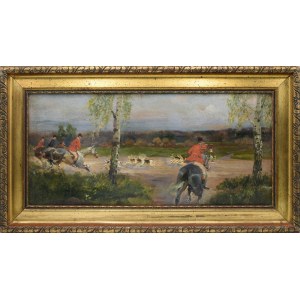 Jerzy KOSSAK (1886-1955), Hunting par force, 1933
