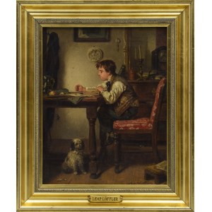 Leopold LOEFFLER (1827-1898), Chłopiec łapiący muchę