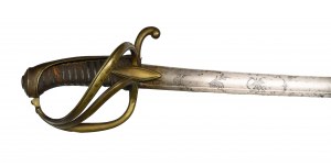 Officer's saber, French of the First Imperial period, in scabbard