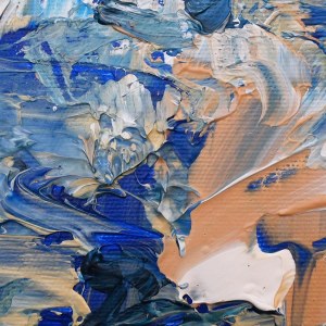 Iwona GABRYŚ (nata nel 1988), Composizione in blu e bianco n. 214, 2025