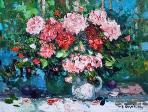 Tetiana RUSAKOVA (née en 1952), Roses, 2025
