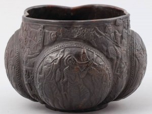 CZARA WŁOCŁAWSKA, Polska, Warszawa, Bracia Łopieńscy, po 1909, Brąz, 10 x 13 x 13 cm