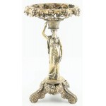 PATTERN-DECORATION TABLE WITH CARIBBEAN, England, London, 1827, Silver, sample 925, weight 1206 g, height 36 cm.