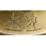 PATTERN-DECORATION TABLE WITH CARIBBEAN, England, London, 1827, Silver, sample 925, weight 1206 g, height 36 cm.