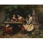 Carl Anton Wilhelm SEILER, THE CARD GAME, 1877