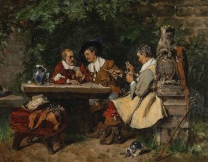 Carl Anton Wilhelm SEILER, GRA W KARTY, 1877
