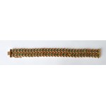BRANSOLET WITH GREEN STONES, Europe, 2nd half of the 20th century.
