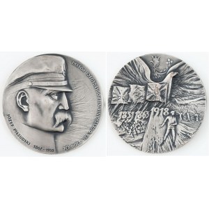 MEDAL Józef Piłsudski 1967 - 1935 70 Rocznica Odzyskania Niepodległości Polski, , Mennica Państwowa, 1988