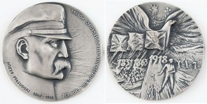 MEDAL Jozef Pilsudski 1967 - 1935 70th Anniversary of Regaining Polish Independence, , State Mint, 1988