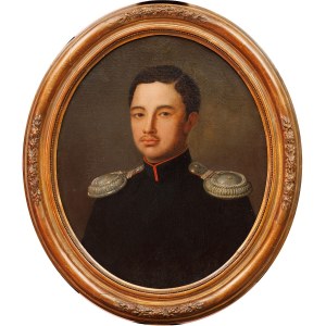 Malarz rosyjski, PORTRET CHORĄŻEGO ARMII CESARSTWA ROSYJSKIEGO, poł. XIX w.