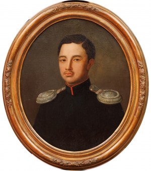 Malarz rosyjski, PORTRET CHORĄŻEGO ARMII CESARSTWA ROSYJSKIEGO, poł. XIX w.