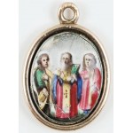 IKONKA, TRAVEL MEDALLION, Russia, 19th century.
