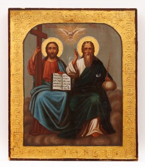 IKON, HOLY TRINITY, Russia, 19th / 20th century.