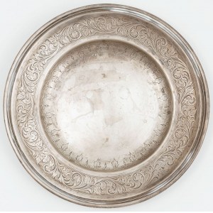 TALERZ Z WICIĄ AKANTU, Austria, Wiedeń, Vincenz Czokally, 1872 - 1890