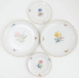 TWO PATTERNS AND TWO TABLES, Saxony, Meissen, 19th / 20th century.
