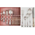 Rhapsody pattern cutlery set, Poland, Warsaw, Hefra, ca. 1970.