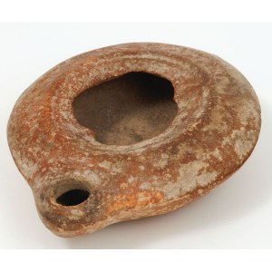 OLIVE LAMP, Palestine, 1st-3rd century A.D.