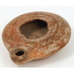 OLIVE LAMP, Palestine, 1st-3rd century A.D.