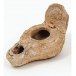 OLIVE LAMP, Palestine, 6th - 7th century AD,