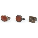 THREE RINGS, Palestine, 17th-19th century.